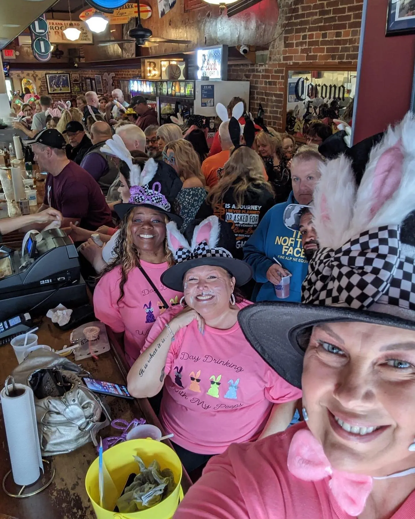 Bunny Hop pub crawl — packed house