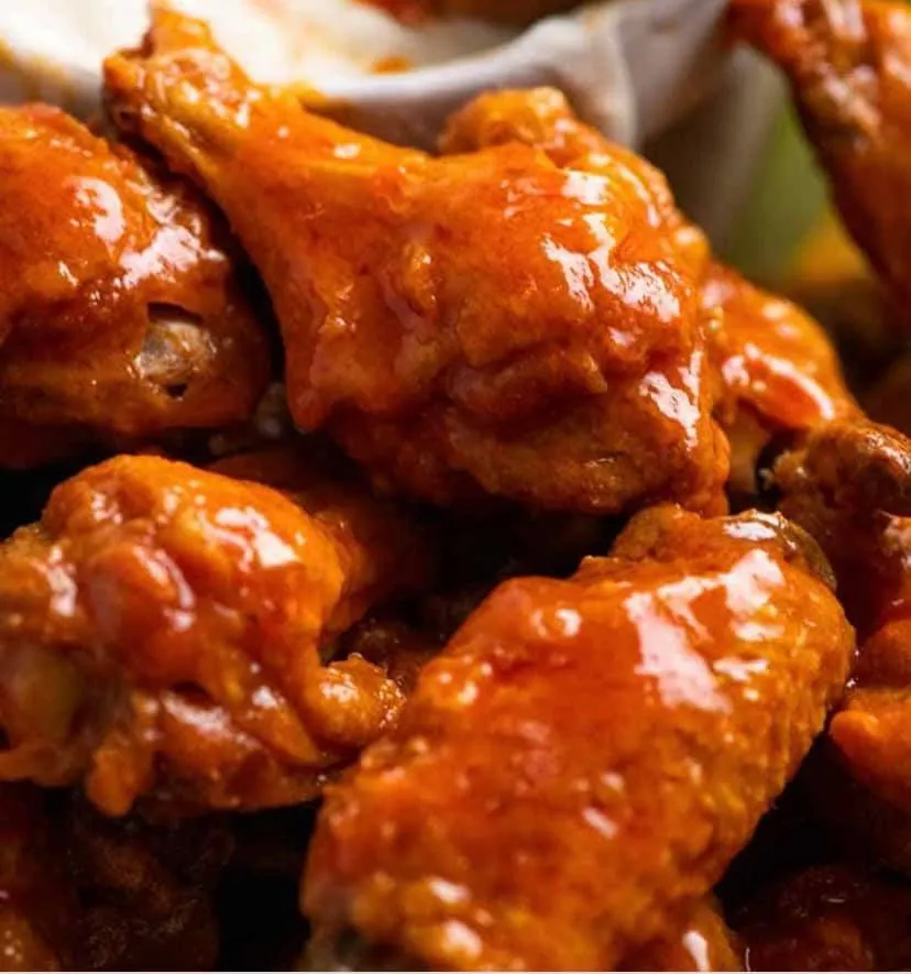 Buffalo wings — saucy and close